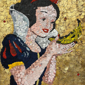 Oscar Baccilieri visual artist, SANDPAPER / CARTA VETRATA : Femme fatale, 2024