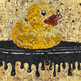 Oscar Baccilieri visual artist, SANDPAPER / CARTA VETRATA : Il ballo del qua qua, 2024