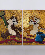 Oscar Baccilieri visual artist, SANDPAPER / CARTA VETRATA : Paletta e secchiello, 2024