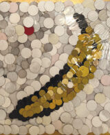 Oscar Baccilieri visual artist, SANDPAPER / CARTA VETRATA : Peeling Banana, 2024